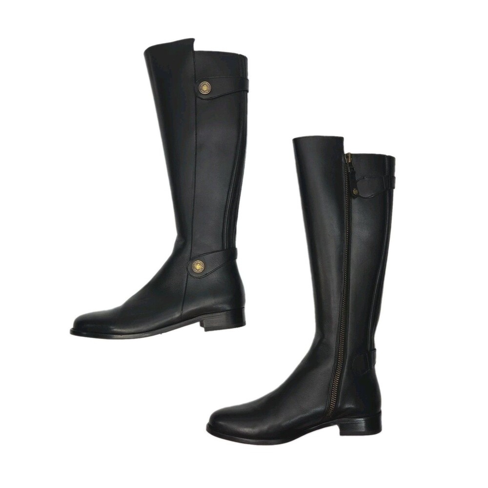 Fairfax & Favor Equestrian Boots Black Leather Knee Tall Upton Women US 11 EU 42